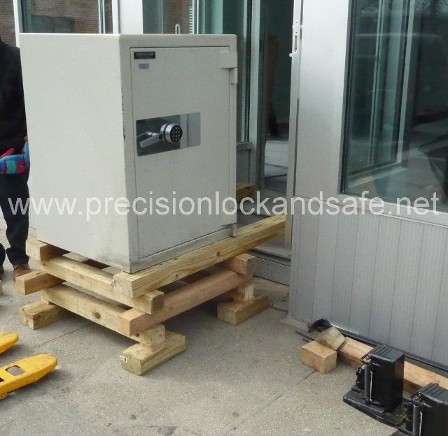 1800lb. Safe on a Crib Stack (Safe Moving)