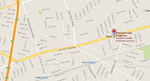 Map of Precision Lock & Safe