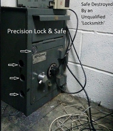 Destroyed McGunn Safe